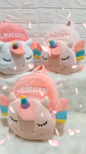 Tas Ransel Anak Boneka Unicorn Tas Ransel Unicorn Face Tas Ransel Anak Girl Depan Resleting