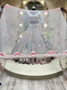 [PRE-ORDER] Semistitched Peacock Design Lengha ( Delivery 15 days )