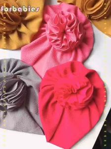 Cute Flower Baby Headband Turban Soft Baby Girl Headwrap Beanie Hat For Newborn Infant Toddler Headw