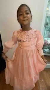 Gamis Anak Starla Glitter Shimmer Yoryu Premium Tidak Gatal Lembut Thalita