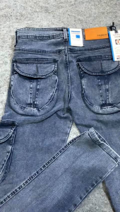 Kyh // Zaqman + Free Kaos // Celana Jeans Kargo Melar // Softjeans Cargo Premium Stretch // Celana Panjang Pria // Size 28-34