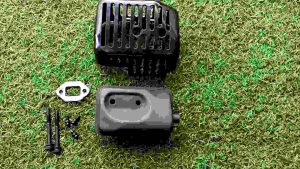 A217ชุดท่อไอเสีย+พร้อมน็อต เครื่องตัดหญ้า 2 จังหวะ "ยี่ห้อ" WAB-411M WASABI (วาซาบิ) แท้ งานคุณภาพ ทนทานแข็งแรงต่อการใช้งาน #แท้ติดเครื่องใหม่มา