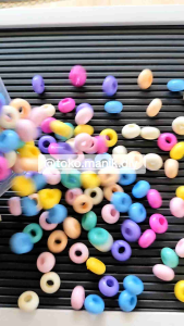 part 2- aneka manik lubang besar premium bentuk bintang bulat kotak