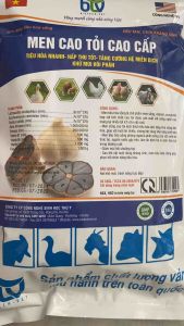 MEN CAO TỎI CAO CẤP (1kg) BTV men tăng tiêu hoátăng sức đề kháng ngừa tiêu chảy khô phân cho gia súc gia cầm