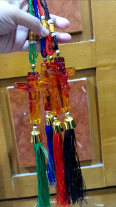 GANTUNGAN SALIB KACA TENGAH MOBIL KRISTEN AKRILIK TEBAL TRANSPARAN / HIASAN SALIB CORPUS YESUS UNTUK KACA SPION MOBIL CAR CROSS PENDANT CHRIST CROSS HANGER