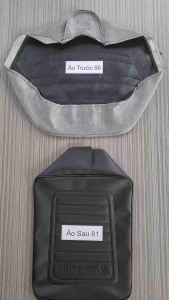 Combo Áo Yên Trước Sau Cub 86 81 Đen Form Zin Hàng Đẹp Loại 1 . Lưu Ý Ra Thợ Bấm Ghim . Da Yên Thái Dầy Mịn NK Vvv...Zvx