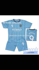 SETELAN BAJU BOLA ANAK MCT BIRU TERBARU BISA COD SET JERSEY PRIA HAALAND