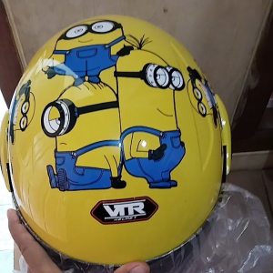 Helm Anak Usia 3 Sampai 8 Thn motif miniondino dan friend SNI