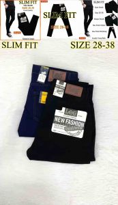 Men Jeans Black SLIM FIT Long Pant Seluar Panjang Hitam Black Jeans Seluar Lelaki Men Kain Getah (READY STOCK)