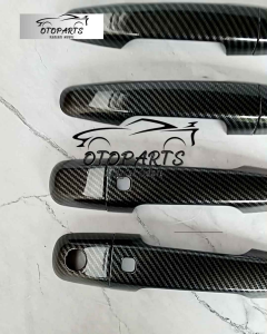 COVER HANDLE PINTU FULL CARBON MOBIL PAJERO SPORT TAHUN 2016 KEYLESS