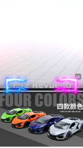 🌺MF Lambo REVUELTO Mansory 1:32 Super Sports Car Diecast Alloy Model Toys pullback sound light
