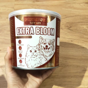 Predator Raw Life Extra Bloom For Show Cats & Dogs Complete Nutrition 200g Gut Boost Healthy Fur & Skin Strong & Bright Coat Overall Wellness
