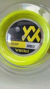 เอ็นไม้เทนนิส VOLKL รูปแบบ Cyclone 17G หนา 1.25 mm ยาว 12 เมตร ของแท้ตัดจากม้วน ส่งเร็ว