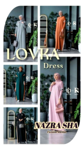 (9) LOVKA DRESS Baju Dress Knit Wanita Muslim Lovka Dress By Kolaborasi Rafika Dlovera. Nazra Sha