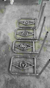 stainless backrest/sandalan for sidecar/garong