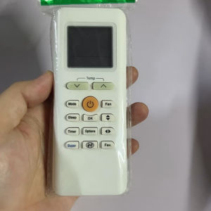 รีโมทแอร์ Media มีเดีย ปุ่มกลางบนส้ม type : RG70A/BGEF