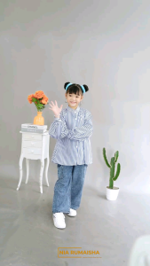 KOIMA SET TEEN KIDS - SETELAN ANAK ATASAN DAN JEANS BY NIA RUMAISHA || MAT. ATASAN KATUN HARUKA || MAT BAWAHAN CELANA JEANS PINGGANG FULL KERUT