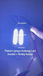 4 PCS Lampu Kolong LED 6 LED DC 12Volt dan 24volt + Relay Kedip Untuk Semua Motor