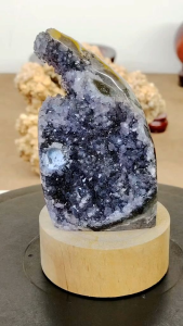 Natural High Gred Uruguay Special Rainbow Amethyst Druse Ornament RA55