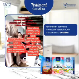 SR12 GoMilku Gold - Susu Kambing Etawa Bubuk