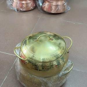 Nồi Đồng liêu đồng gò thủ công bằng đồng nguyên chất