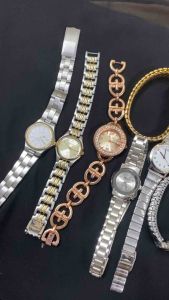 9- Đồng hồ nữ dây thép dây jun size mặt 23-28mm 2hand vintage