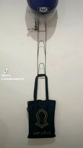 Rak helm besi gantung dinding 5 susun kuat kokoh multifungsional