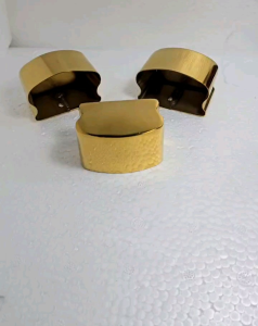 TUTUP GOLD COVER SOK ENDING HANDRAIL PVC EMAS HANDRAILING EMAS MODEL ROTI STAINLESS STEEL 304