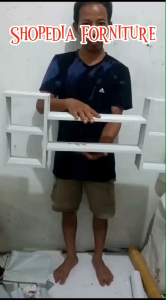 Rak Buku Tempel Dinding Multifungsi 5 Kotak Rak Ayu Serbaguna Rak Buku Minimalis