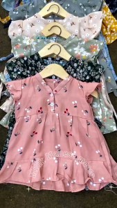 PAKET 4 PCS DRES RUFLY usia 0-6 th dres anak dres rayon viskos dres perempuan dres bayi baju harian balita