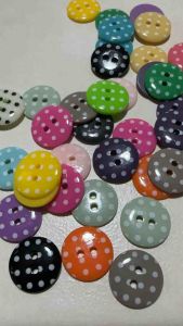 24 pcs mix colors retro dot buttons size 15 mm for sewing crafts