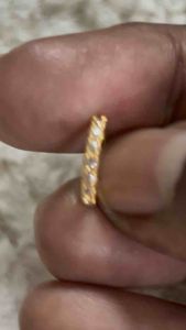 Dasmitha full white stone valayam nose ring