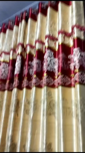 gordyen bahan perada motif garis/hordeng peremium/gorden jendela dan pintu