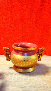 Hiolo Tempat Hio Dupa Altar / Hio Lo Keramik Premium Tempat Tancap Dupa Diameter 10 cm