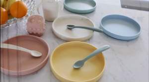 ช้อนซิลิโคนเด็ก ช้อนป้อน ช้อนซิลิโคนนิ่ม ช้อนหัดตัก ช้อนเด็กเล็ก Mushie