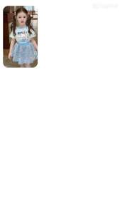 [chính hãng Melisa] Set Váy Xanh Bling Bling Bé Gái 10kg-42kg