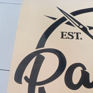 STICKER PANGKAS RAMBUT/BABAER SHOP UKURAN 60X66CM