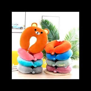 1147 Bantal Leher Karakter / Boneka Leher Kancing / Neck Pillow / Bantal Boneka / Travel Pillow