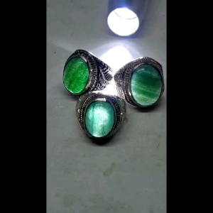 cincin giok adventurin Dim batu 10-18 mewah menawan