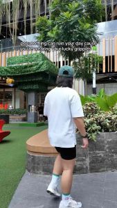 WEAR ALAZ Lucky Grippies Clover Smiley Non-Slip Premium Grip Socks for Pilates Lagree Barre Yoga