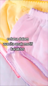 12 PCS Celana Dalam Anak Perempuan karakter sablon
