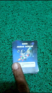 Stiker Label Buku Pelajaran Sekolah Tema Astronot