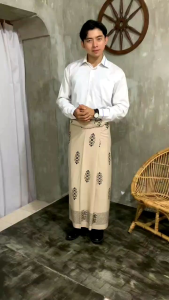 Sarung Batik Dewasa Motif Tenun Sarang Tawon - Sarung Batik Santri - Sarung Batik Pria