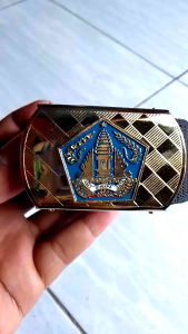 GESPER SABUK SET TALI ASN LOGO KABUPATEN CIAMIS KEPALA SABUK MOTIF LOGO WARNA - EXCLUSIVE