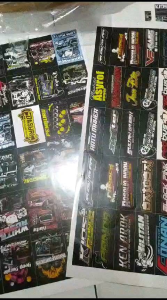 2 LEMBAR STIKER BUS DAN LOGO BUS BASURI / STIKER BUS VIRAL 2 LEMBAR