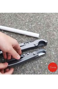 SVEN กรรไกรตัดท่อ PVC PPR ใบเหล็กทนทาน สปริงช่วยลดแรงบีบตัดง่ายขึ้น ด้ามจับอลูมิเนียม คุณภาพสูง
