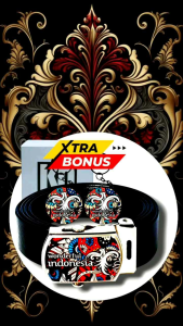 Ikat pinggang/Sabuk anak TK/SD Motif Batik \"WONDERFUL INDONESIA\": Trendi dan kekinian untuk fashion