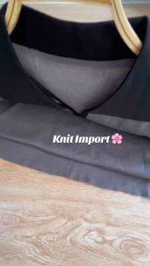 Elizabeth Grosir1: Collar Maxy Dress Knit Import Premium
