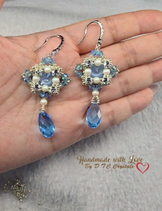 [D.T.C Crystals] Something Blue Earrings