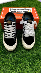 sepatu pria wanita flexion bw low sneaker kanvas kasual non slip